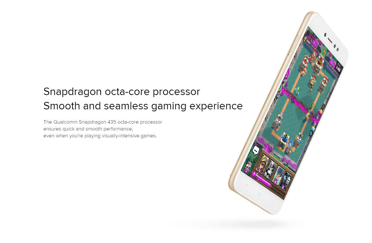 Snapdragon octa-core processor for terrific speed: