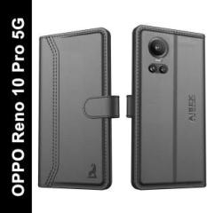 Aibex Flip Cover for Oppo Reno 10 Pro 5G / Oppo Reno 10 5G|Vegan |PU Leather |Foldable Stand & Pocket (Cases with Holder, Pack of: 1)