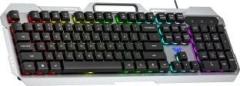 Aula F2023 / Anti ghosting, Aluminium body with Mobile holder, Membrane Wired USB Gaming Keyboard