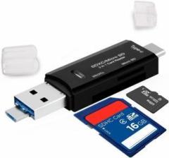 Brand Conquer Card Reader, USB 3.0 All in 1 USB 3.0/USB C/Micro USB Card Reader Card Reader