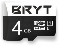 Bryt UHS 1 High Capacity Micro SD Card 4 GB MicroSDHC Class 10 90 MB/s Memory Card