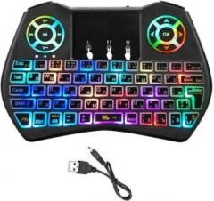 Edust Mini Wireless Multicolor Keyboard Air Mouse with Touchpad Mouse for PC/LAPTOP/COMPUTER /Gaming, SmartTV/LCD/LED/LED Wireless Multi device Keyboard Bluetooth, Wireless Multi device Keyboard