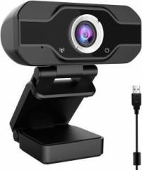 Exxelo 720P HD Mini Webcam, Live Broadcast Camera with Noise Canceling Webcam