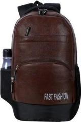 Fast Fashion ANTI THEFT FAUX LEATHER 30 L Laptop Backpack