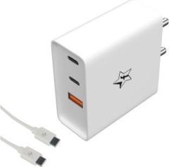 Flipkart Smartbuy 65W All in One Multiport Charger combo compatible with All Phones, laptops, Gaming Devices (Type C to C Cable Included, Cable Included)