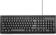Hp 100 USB KEYBOARD WITH HIGH QUALITY USB CABLE PACK OF 1 Wired USB Multi device Keyboard