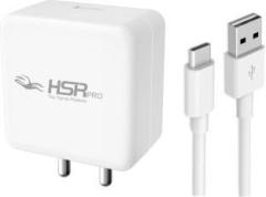 Hsrpro 6 A Mobile HS 10 6/A 30W VOOC Flash Fast Wall Charger with Type C Cable Charger with Detachable Cable (Cable Included)