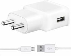 Mak 2 A Mobile SAMSUNG Fast Wall Charger compatible with all Samsung Mobiles Micro USB Port Charger with Detachable Cable (Cable Included)