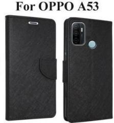 Mehsoos Flip Cover for OPPO A53 (Dual Protection)
