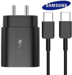 Neroedge 25 W 3 A Mobile Samsung Super Fast Charger Kit 25 Watt PD 3.0 PPS Charger with Detachable Cable (Cable Included)