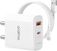Oraimo 25 W 3 A Multiport Mobile Charger with Detachable Cable (Cable Included)