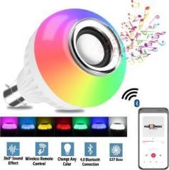 Pick Ur Needs Bluetooth Music LED Light Bulb Colourful Built in Audio Speaker Music Player 12 W Bluetooth Party Speaker (Stereo Channel)