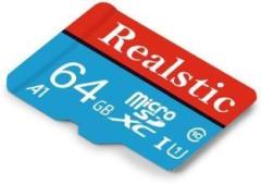 Realstic Ultra 64 GB MicroSDXC Class 10 130 MB/s Memory Card