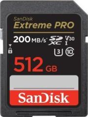 Sandisk Extreme Pro 512 GB SDHC Class 10 100 MB/s Memory Card
