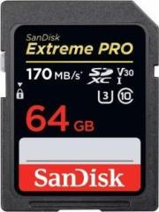 Sandisk Extreme Pro 64 GB Extreme Pro SDHC Class 10 170 MB/s Memory Card