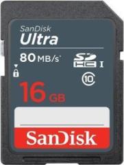 Sandisk Ultra 16 GB SDHC UHS I Card UHS Class 1 80 MB/s Memory Card