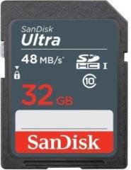 Sandisk Ultra 32 GB Ultra SDHC Class 10 48 MB/s Memory Card (With Adapter)