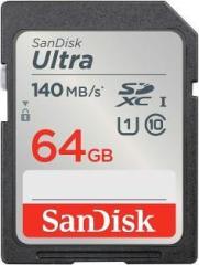 Sandisk Ultra 64 GB SDXC Class 10 140 MB/s Memory Card