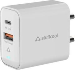 Stuffcool 3 A Multiport Mobile WCFLOW25PWHT Charger