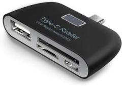 Swapme Type C Card Reader Multi in 1 USB 3.1 Type C Memory Card Reader USB/ SD/TF/Micro Card Reader
