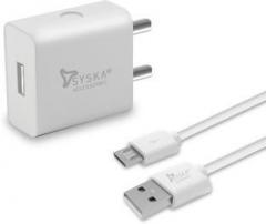Syska WC 2A Single Port Mobile Charger (Cable Included)