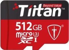 Tiitan T SDC 512 GB MicroSDXC UHS Class 3 300 MB/s Memory Card (With Adapter)