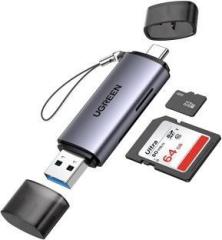 Ugreen SD Card Reader USB Type C USB 3.0 OTG Memory Card Adapter Portable 2 Slots Card Reader