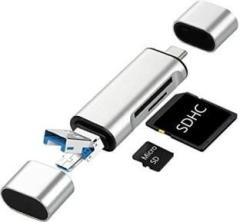 Wishmechstore 3 in 1 USB 3.0 Card Reader USB C, Micro USB Card Reader SD Memory Card Reader Card Reader