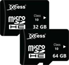 Xccess 32GB + 64GB Combo 64 GB MicroSD Card Class 10 80 MB/s Memory Card