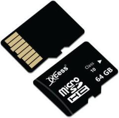 Xccess 64GB Memory card works with cell phones, smartphones & More 64 GB MicroSD Card Class 10 80 MB/s Memory Card