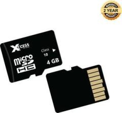 Xccess Xcces 4GB Micro Sd Card Pack of 1 4 GB MicroSD Card Class 10 40 MB/s Memory Card
