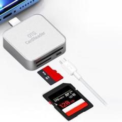 Zeitel Card Reader for iPhone 2 in 1 SD Card Reader for iPhone iPad Camera, Micro SD Card Reader
