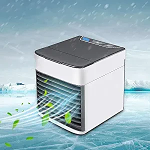 Decdeal Mini Fan USB Cooler Small Cooling Circulator for Home Dormitory Office Room Desktop Table Use Portable AC