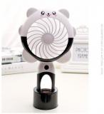 Rechargeable USB Fan Mini Operated Hand Held Fan Light Lamp Protable