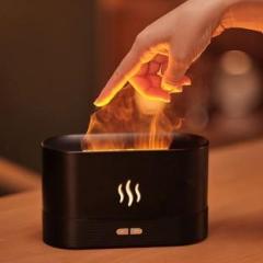 Bletilla Ultrasonic Cool Mist Humidifier with Flame Light, Auto Shut Off Protection Portable Room Air Purifier