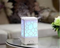 Buyerzone Square Cube Humidifier Air Freshener Water Cube Humidifier With LED Night Light For Car Home And Office Portable Room Air Purifier