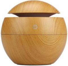 Harsiddhi Collection Mini Aroma Essential Oil Diffuser, Wood Grain Cool Mist Humidifier Portable Room Air Purifier