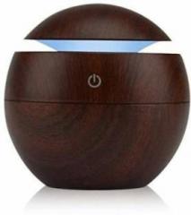 Jskb Wooden Aroma Diffuser Air Freshener Humidifier with LED Night Light for Car Home and Office Portable Room Air Purifier Portable Room Air Purifier