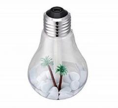Kashuj Seven Color Bulb Humidifier Night Light and Creative Mini Usb Home Portable Room Air Purifier