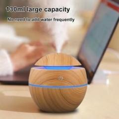 Pranshic Diffuser Ultrasonic Cool Mis Pot Wooden Humidifier Portable Room Air Purifier