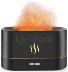 Qebham Flame Diffuser Humidifier Personal Cool Mist Essential Oil Aromatherapy Diffuser Portable Room Air Purifier