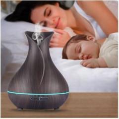 Shoppostreet Wooden Aroma Diffuser Humidifier cool mist Air Diffuser Air Purifier for bedroom Portable Room Air Purifier