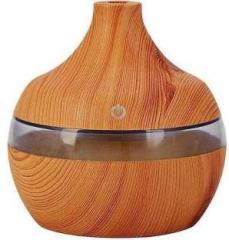 Smartcraft Portable Medium Pot Wooden Finish Aroma Humidifier Portable Room Air Purifier