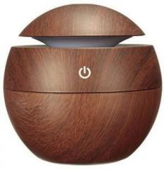 Stinky Hub Air Freshener Mini Wooden Finish Humidifier With LED Night Light Portable Room Air Purifier