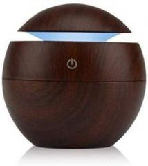 Xenith Air Round Electric USB Mini Humidifier Aroma Oil Diffuse with Wood Grain Design Portable Room Air Purifier