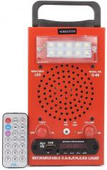 Bexton Rechargable Box with LED/USB/AUX/FM FM Radio Players