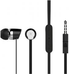 Candytech Hf s 20 black In Ear Wired Earphones With Mic Black