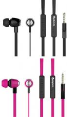 Candytech Set of 2 HF S 30 VC In Ear Wired Earphones With Mic Multicolor