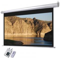 CineView Motorised Projector Screen Size: 116 Inch x 65 Inch, 133 Inch Diagonal In Imported High Gain Fabric