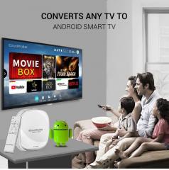 CloudWalker Android Smart TV Box with Bluetooth & Air Mouse Remote